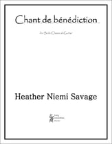 Chant de benediction Guitar and Fretted sheet music cover